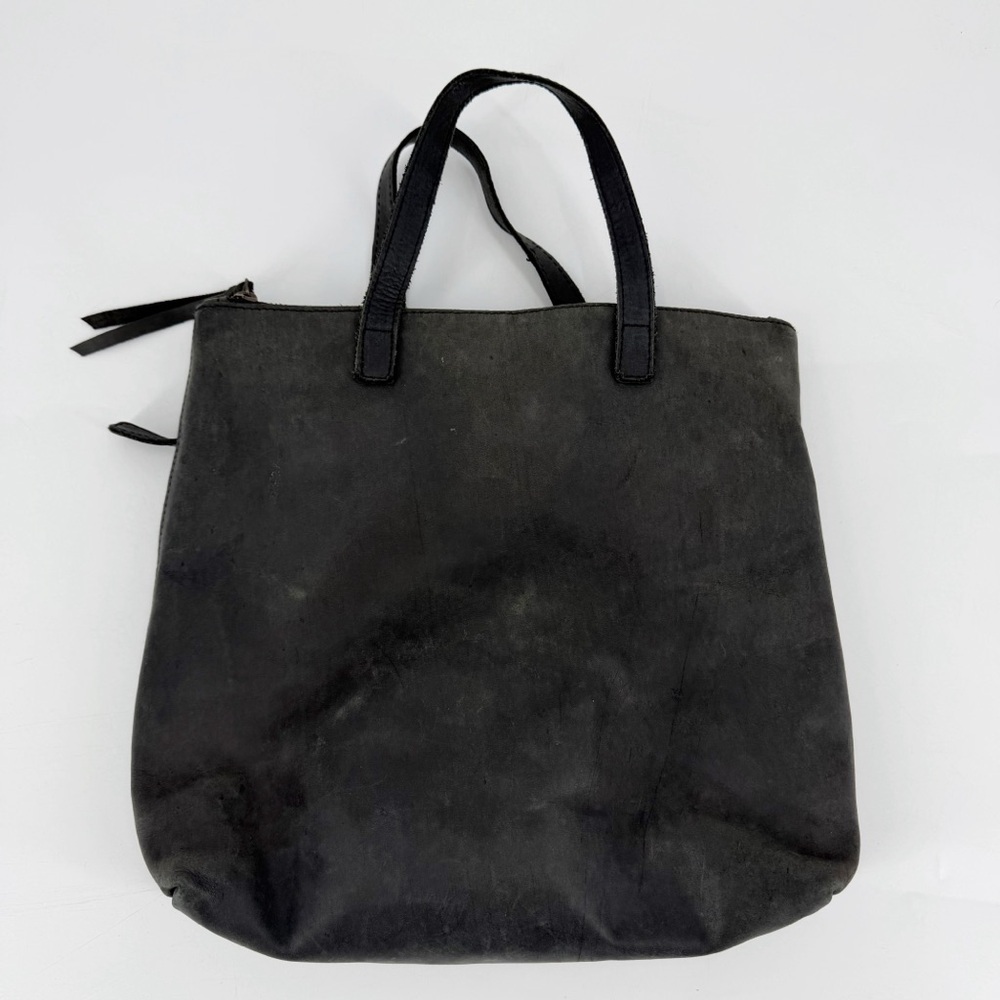 Abel Gray Leather Convertible Backpack Purse